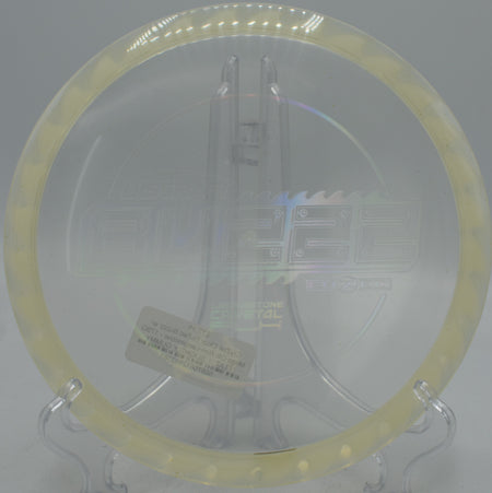 Sawblade-rimmed CryZtal FLX BuzzzSaw glowing over the fairway at Brockwood Park, TX