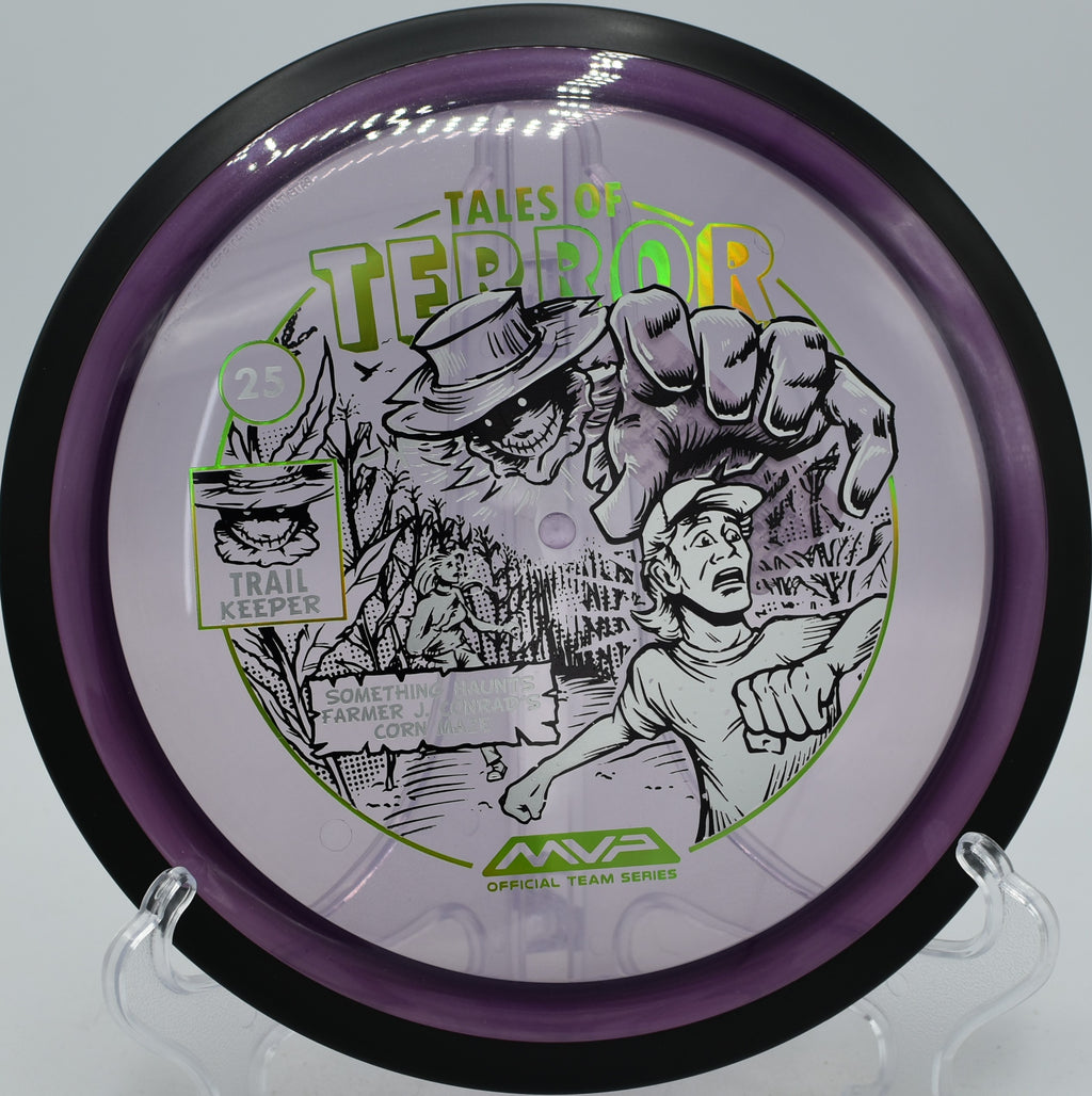 MVP Halloween edition Trail in Proton plastic parked at The Lodge at Taylor Ranch, Pawhuska OK, offering elite control for straight fairway bombs.