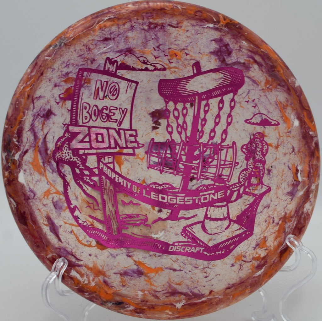 Ledgestone Edition Zone stable approach under low ceiling at Renny Gold Disc Golf Course in Charlotte, North Carolina