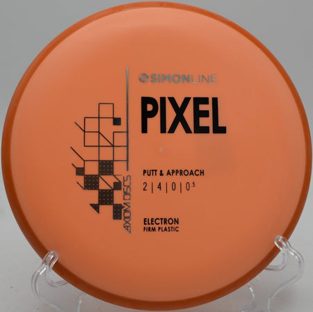 MVP Electron Firm Pixel putter staged for a spin putt on the green at Panthorn Park Disc Golf Course in Southington, Connecticut