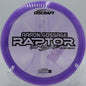 Discraft Raptor finishing hard fade at Trophy Club Park in Roanoke, Texas

