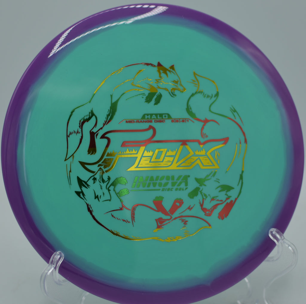 Glow of sunlight highlighting the Halo Star Fox’s rim at Stafford Lake Disc Golf Course in Novato, California.