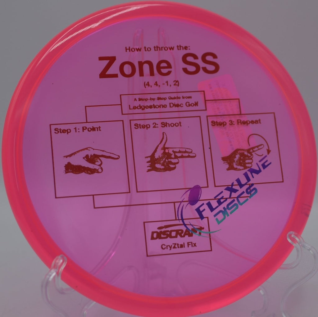 CryZtal FLX Zone SS gliding straight at Steamboat Springs Disc Golf Course in Steamboat Springs, Colorado