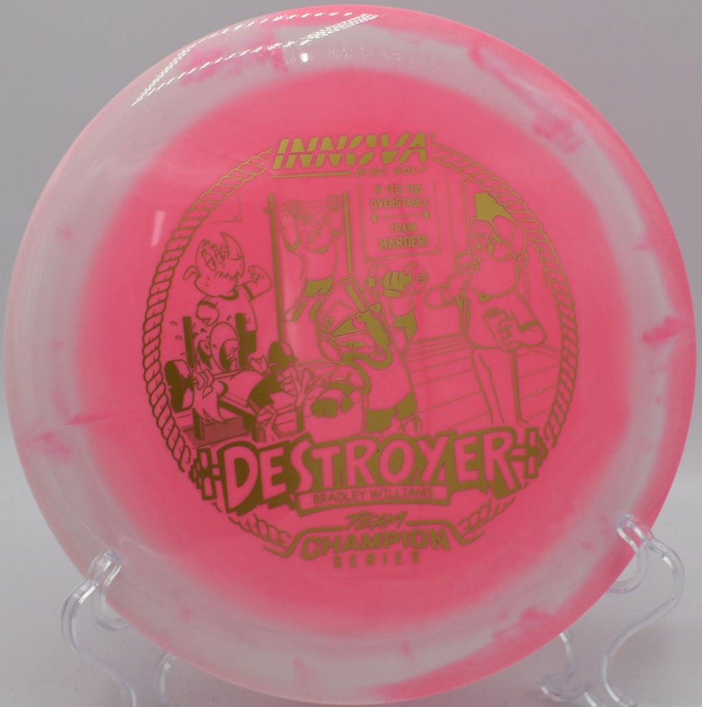 Bradley Williams Halo Star Baby Destroyer distance driver carving long line at Maple Hill Golds Disc Golf Course Massachusetts