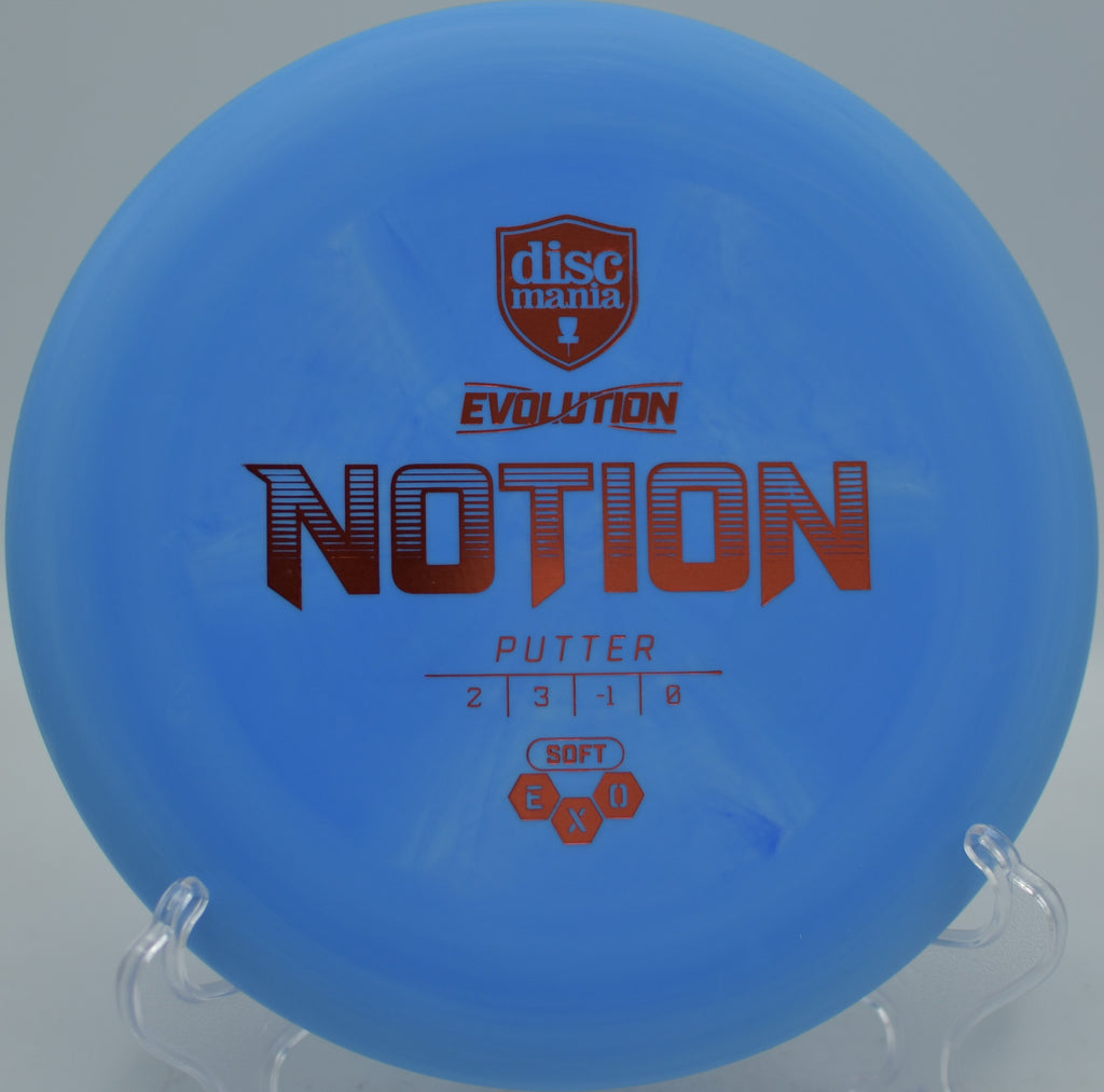 Soft plastic Notion spinning cleanly out of the hand at Milo McIver State Park Disc Golf Course in Estacada, Oregon.