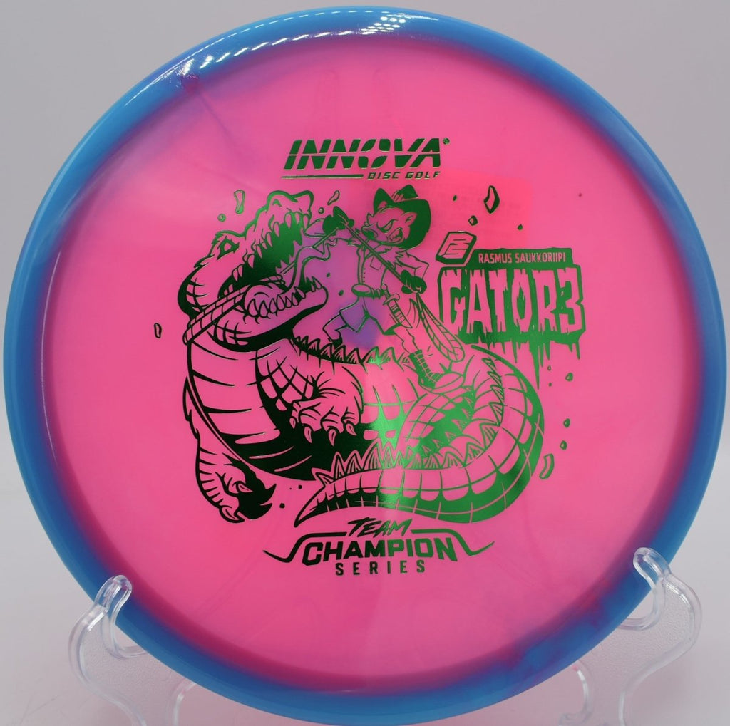 Innova Halo Champion Gator3 overstable midrange delivering torque resistance on approach lines in Madison Wisconsin
