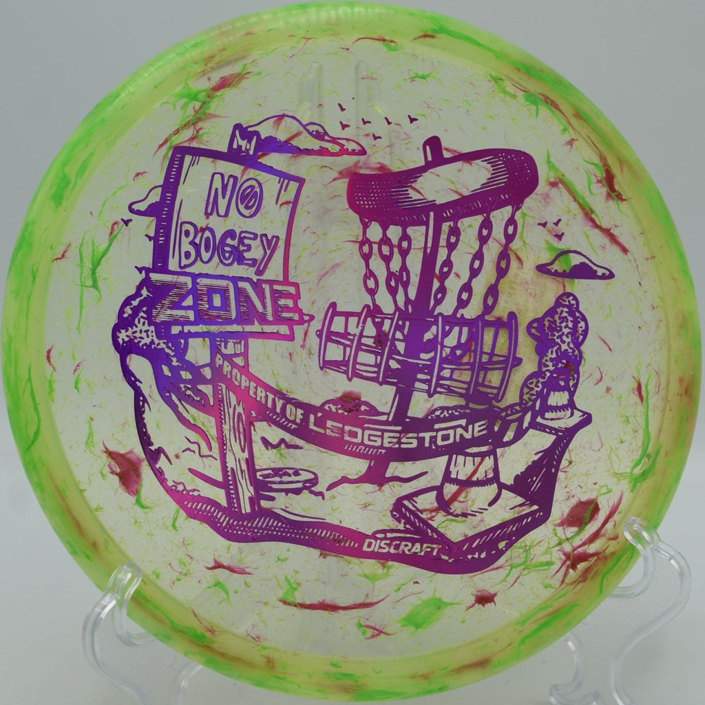 Discraft Zone reliable fade inside Circle 2 at Cedar Hill Disc Golf Course in Nashville, Tennessee