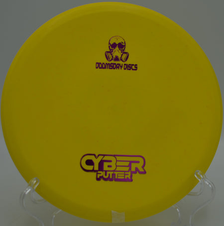 Doomsday Ration Cyber Putter shaping a smooth approach at Riverfront DGC in Nacogdoches, TX, gliding straight with controlled stability.