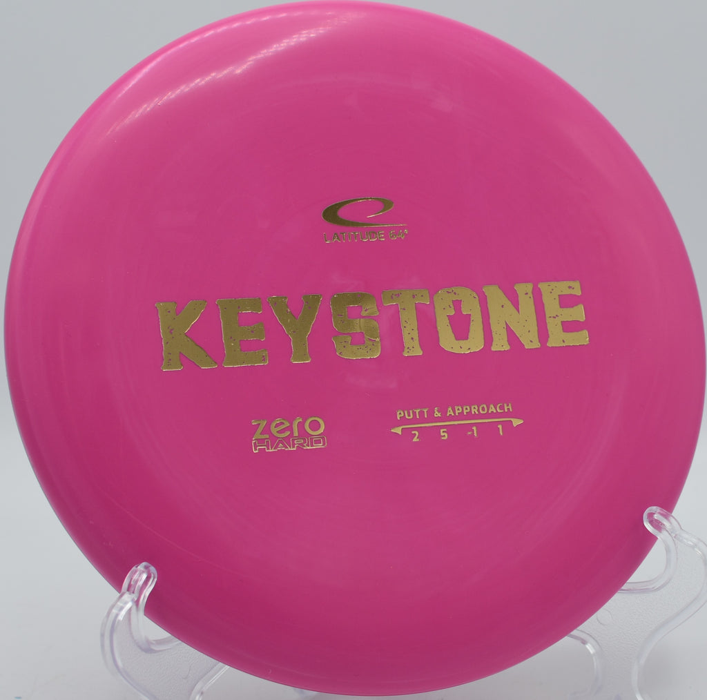 Keystone in Zero Hard plastic flying flat at Hornets Nest DGC in Charlotte, North Carolina, trusted for clean releases and understable putting lines.

