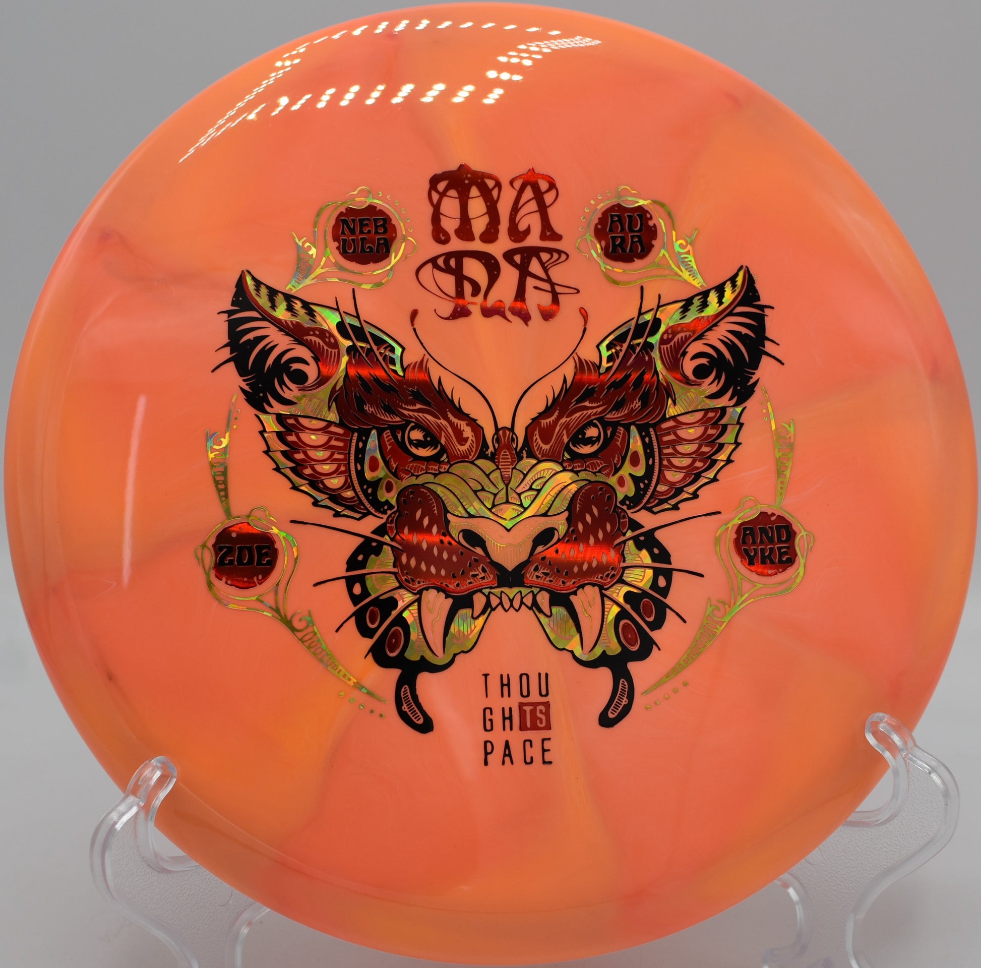 Nebula Aura Mana hyzer flipping at Maple Hill in Leicester, Massachusetts


