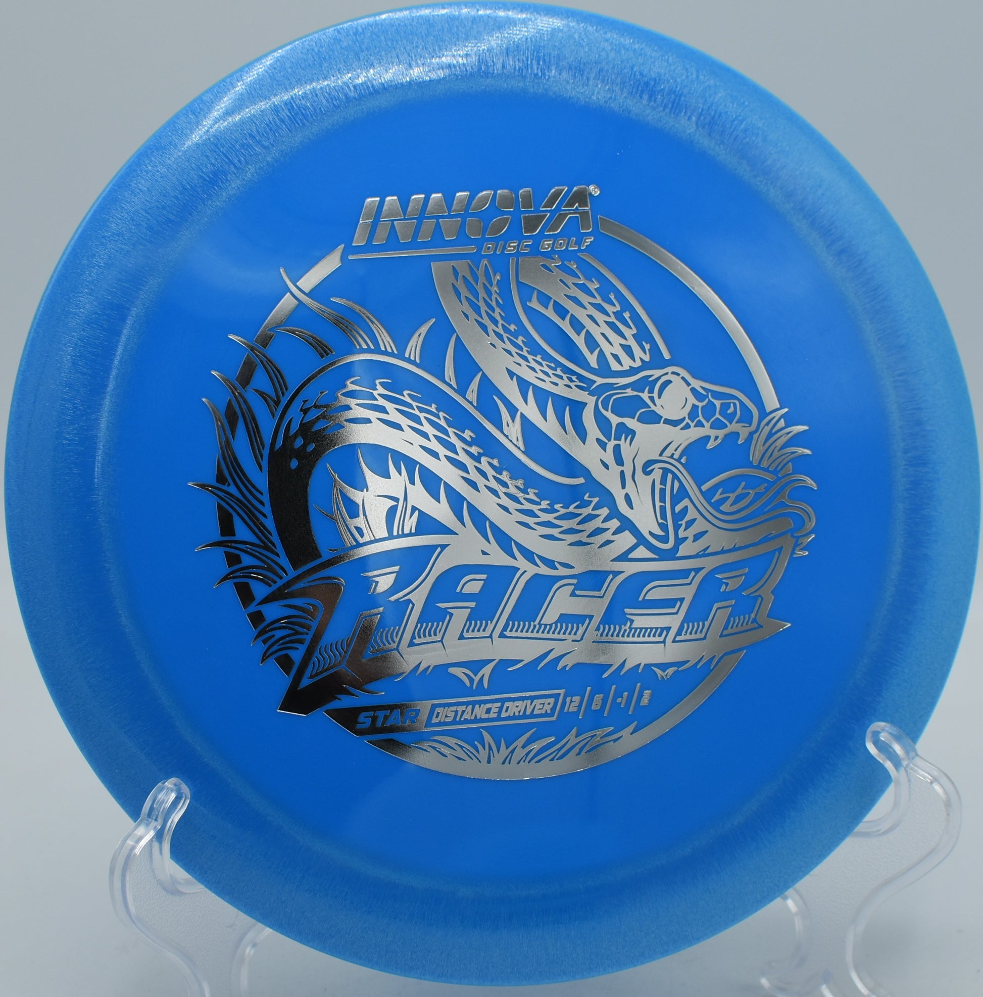 Star plastic Racer soaring on a flat release with massive glide and pinpoint accuracy at The Sinks DGC in Chattanooga, Tennessee