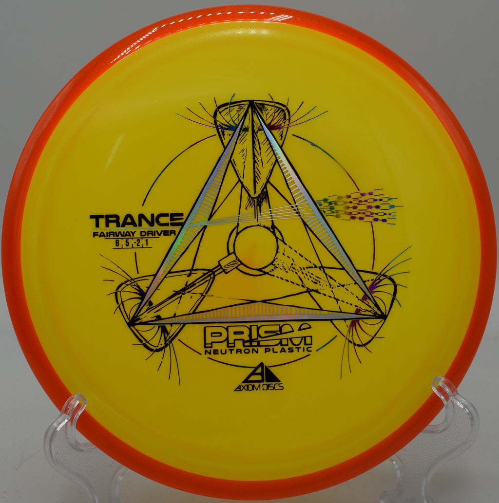 Controlled hyzer-flip with the Prism Trance on a narrow par 3

