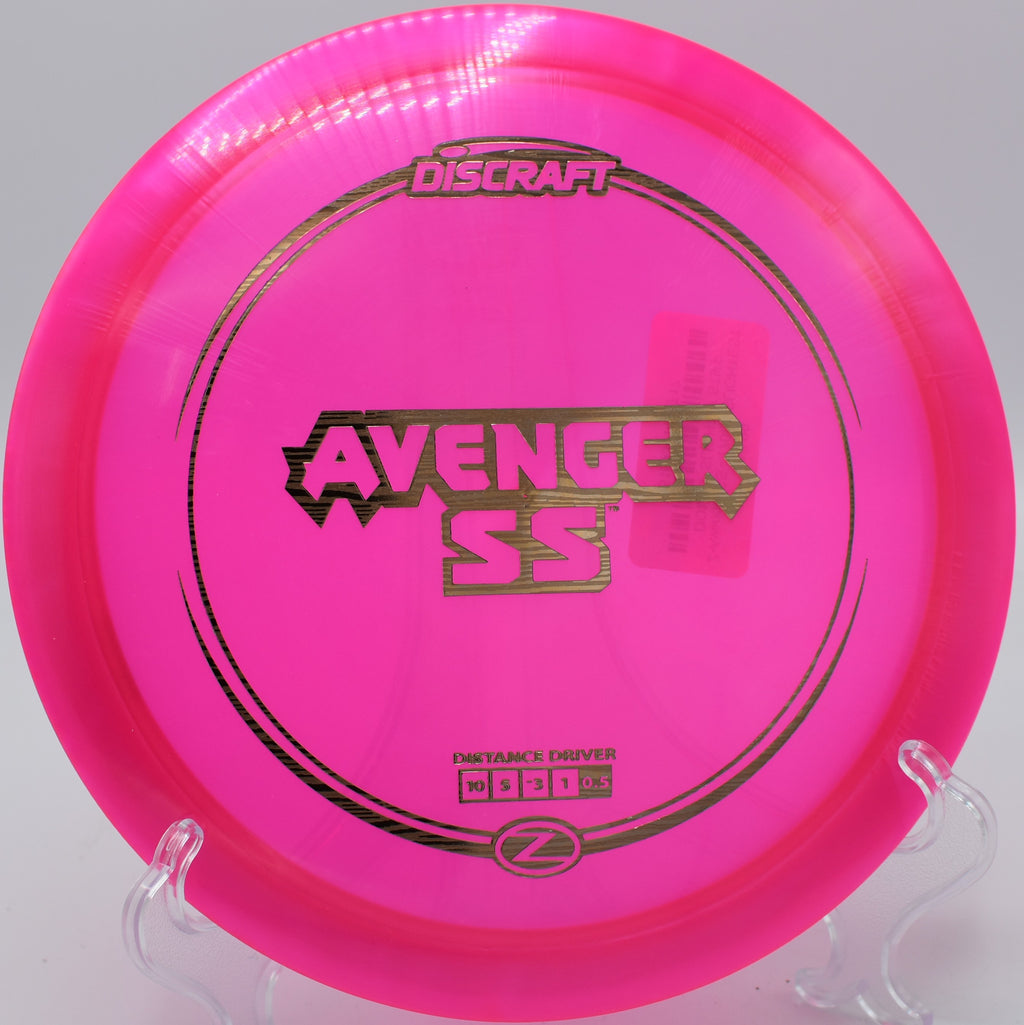 Discraft Z Avenger SS – Great for shaping lines and long flex shots at Creekside Disc Golf Course in Utah.

