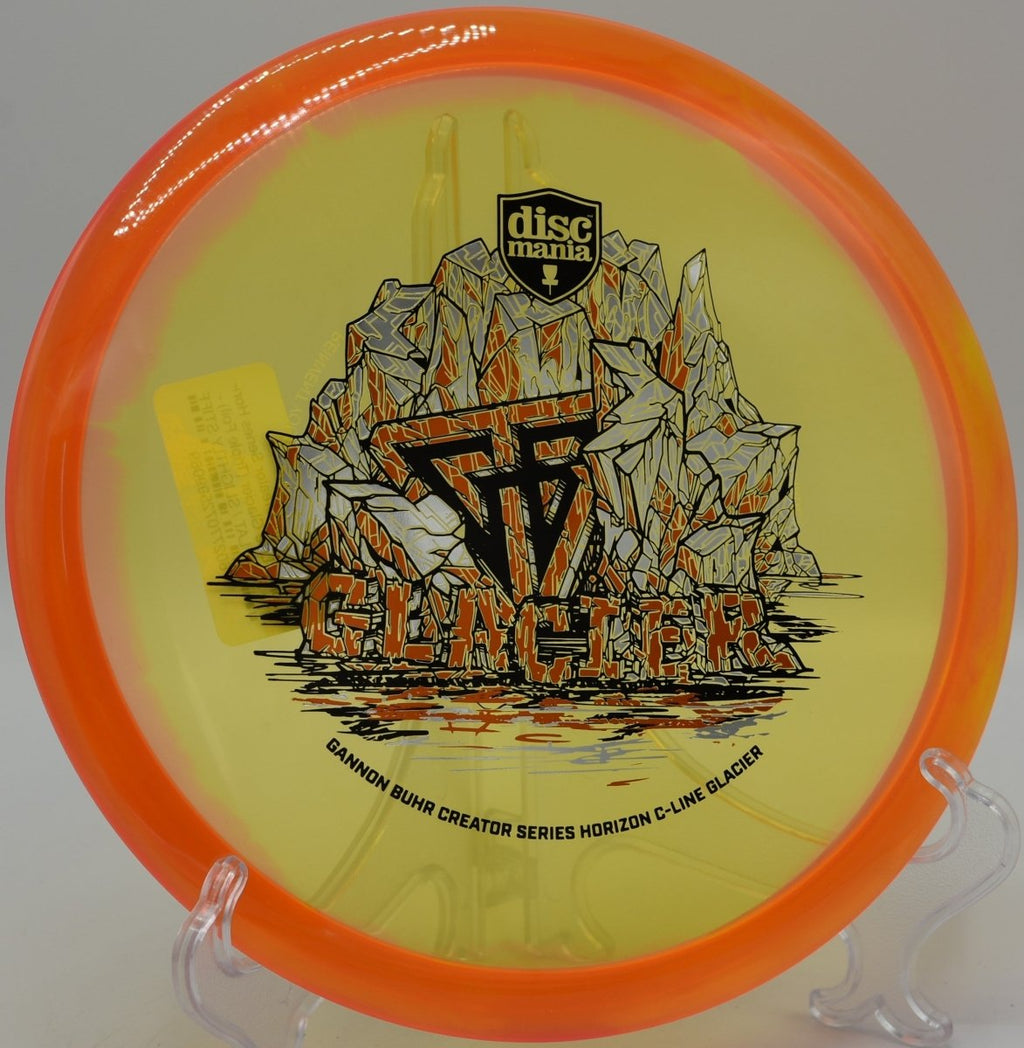 Horizon C-Line Glacier glide-heavy midrange throw at Caliber Disc Golf Course in Sandpoint, Idaho