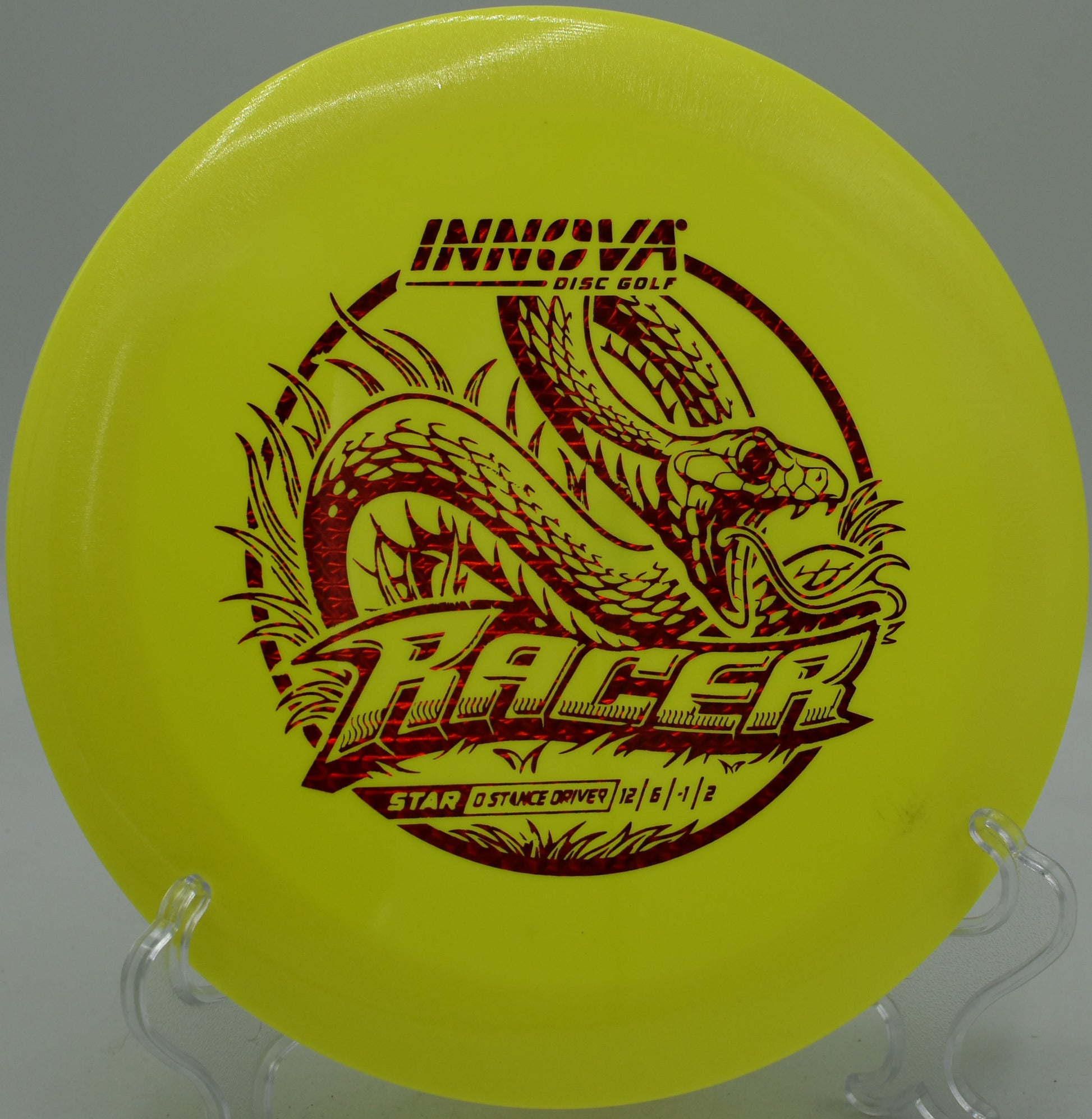 Side profile of an I-Dye-free Star Racer as it blasts down a max-distance line at Pier Park in Portland, Oregon