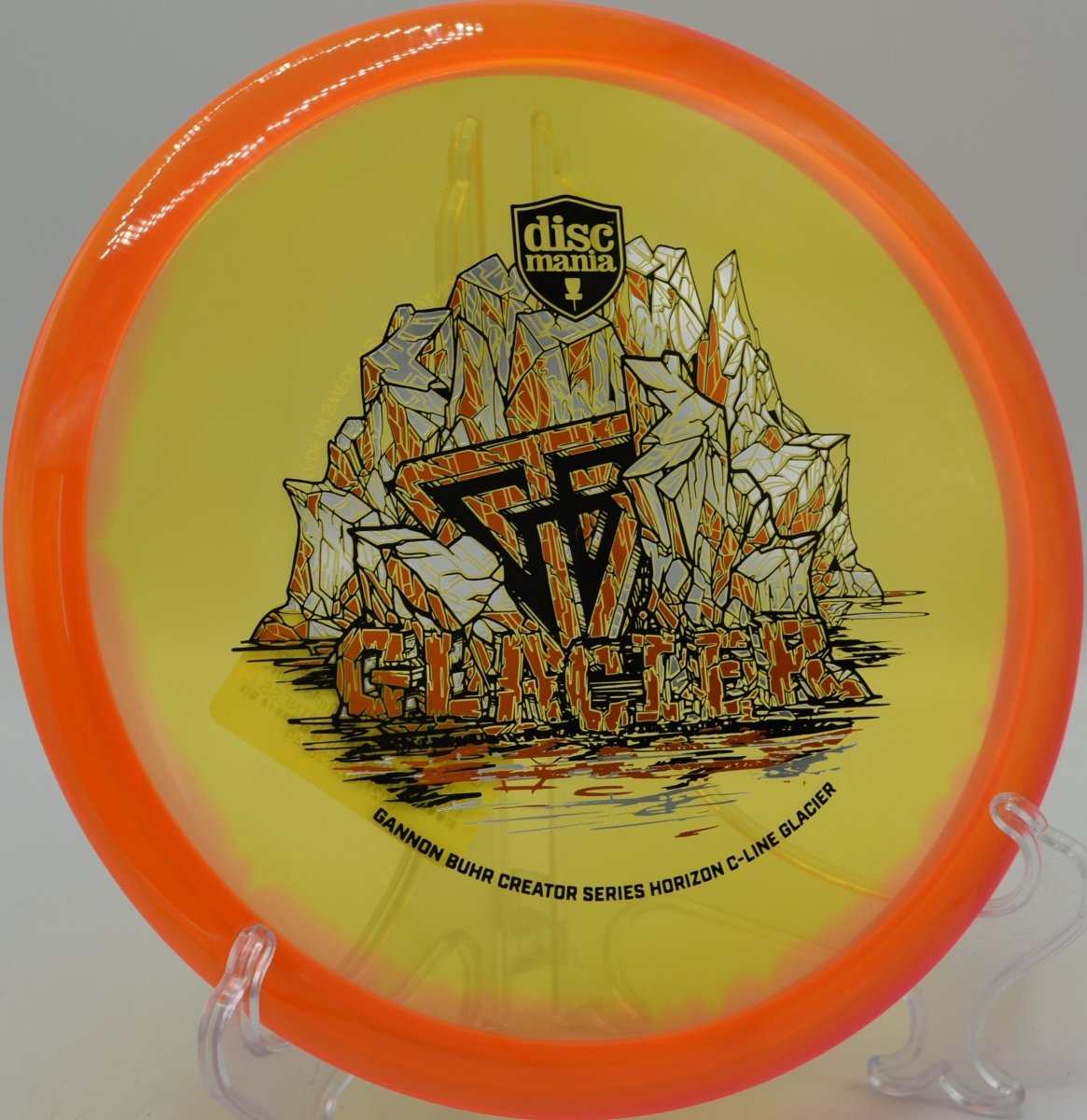 Discmania Glacier controlled backhand in light wind at Jones Park Disc Golf Course in Emporia, Kansas