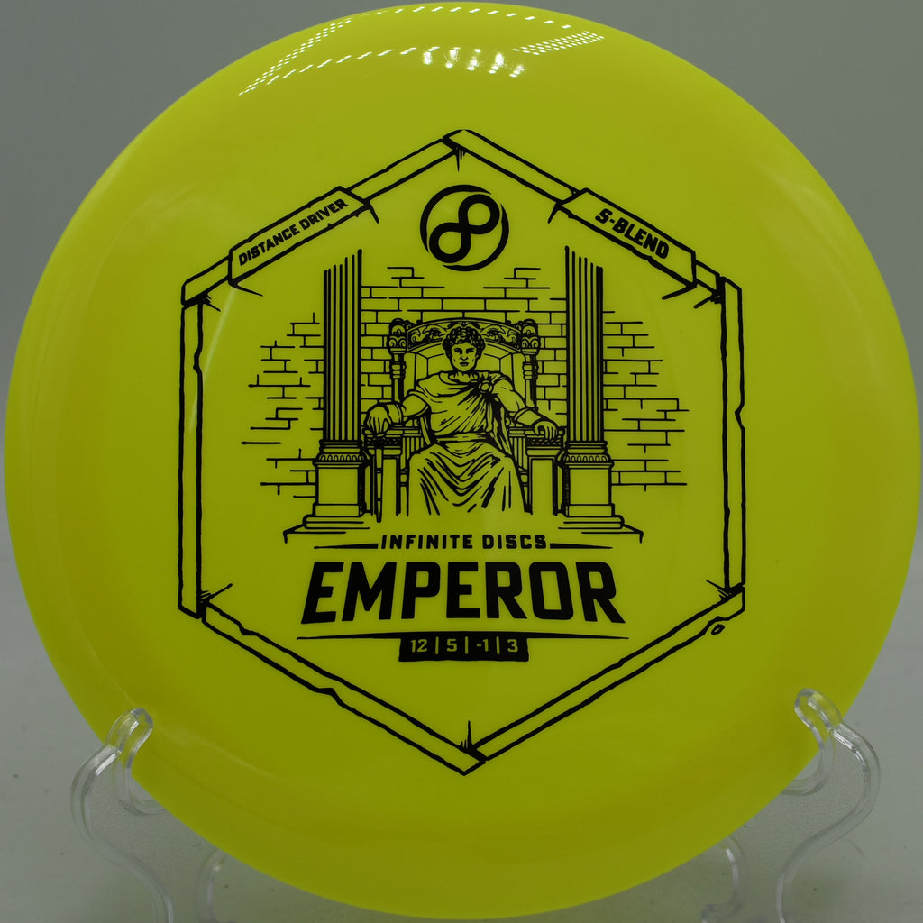 Infinite Discs S-Blend Emperor flex drive at Hornets Nest Disc Golf Course in Charlotte, North Carolina