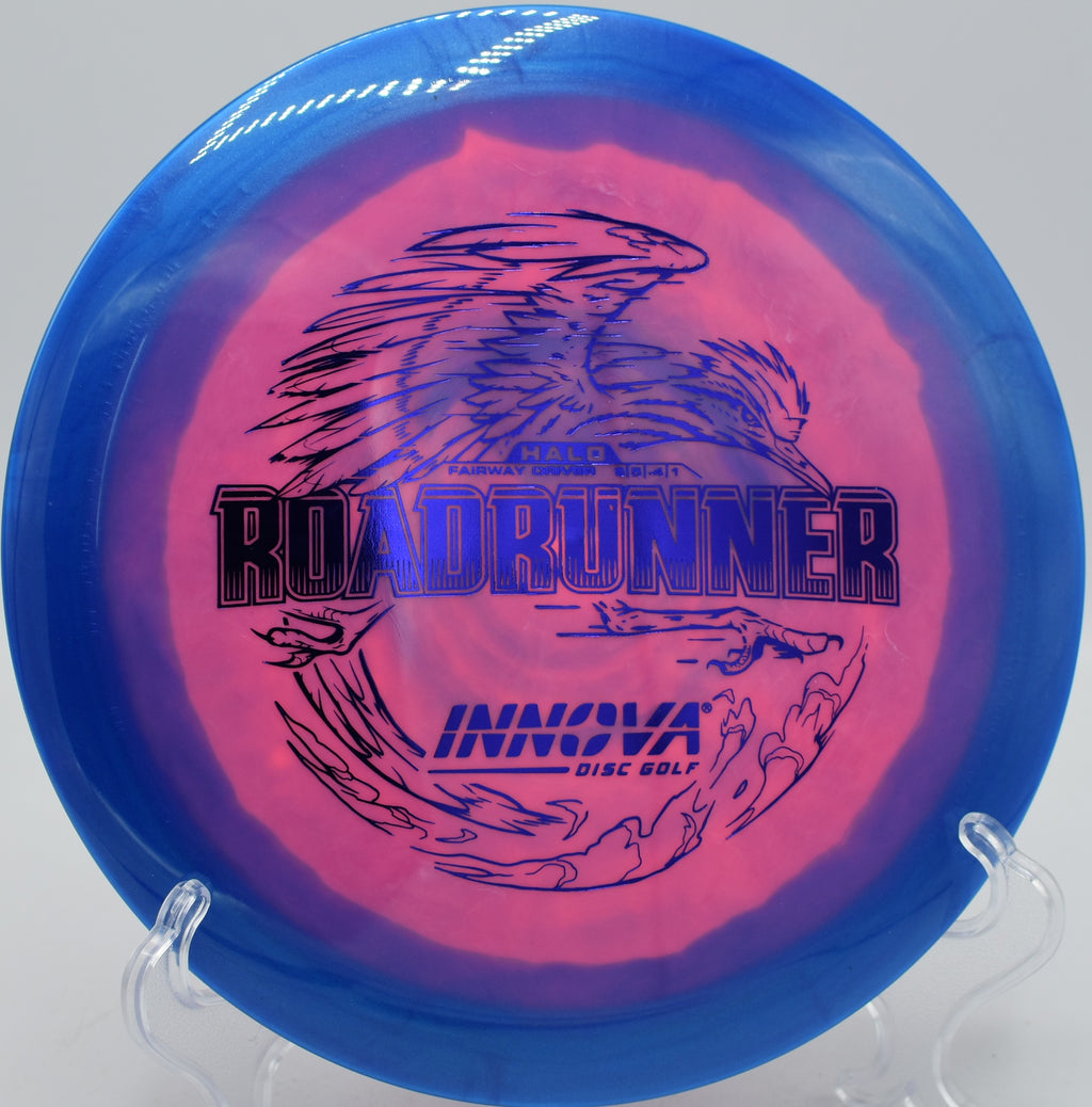 Innova Halo Star Roadrunner glide-heavy distance shot at Idlewild Disc Golf Course in Burlington, Kentucky