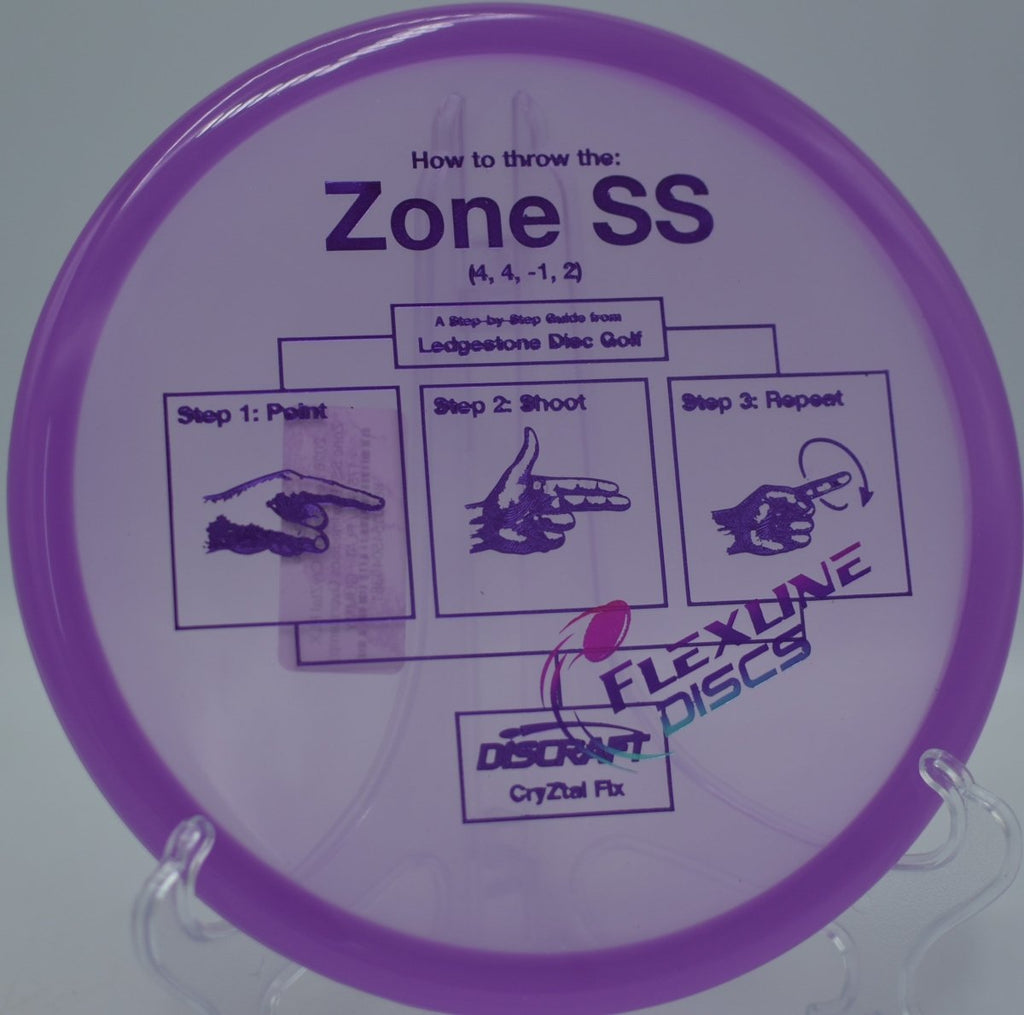 Zone SS CryZtal FLX putter flying controlled at Camp Serene Disc Golf Course in Bremerton, Washington