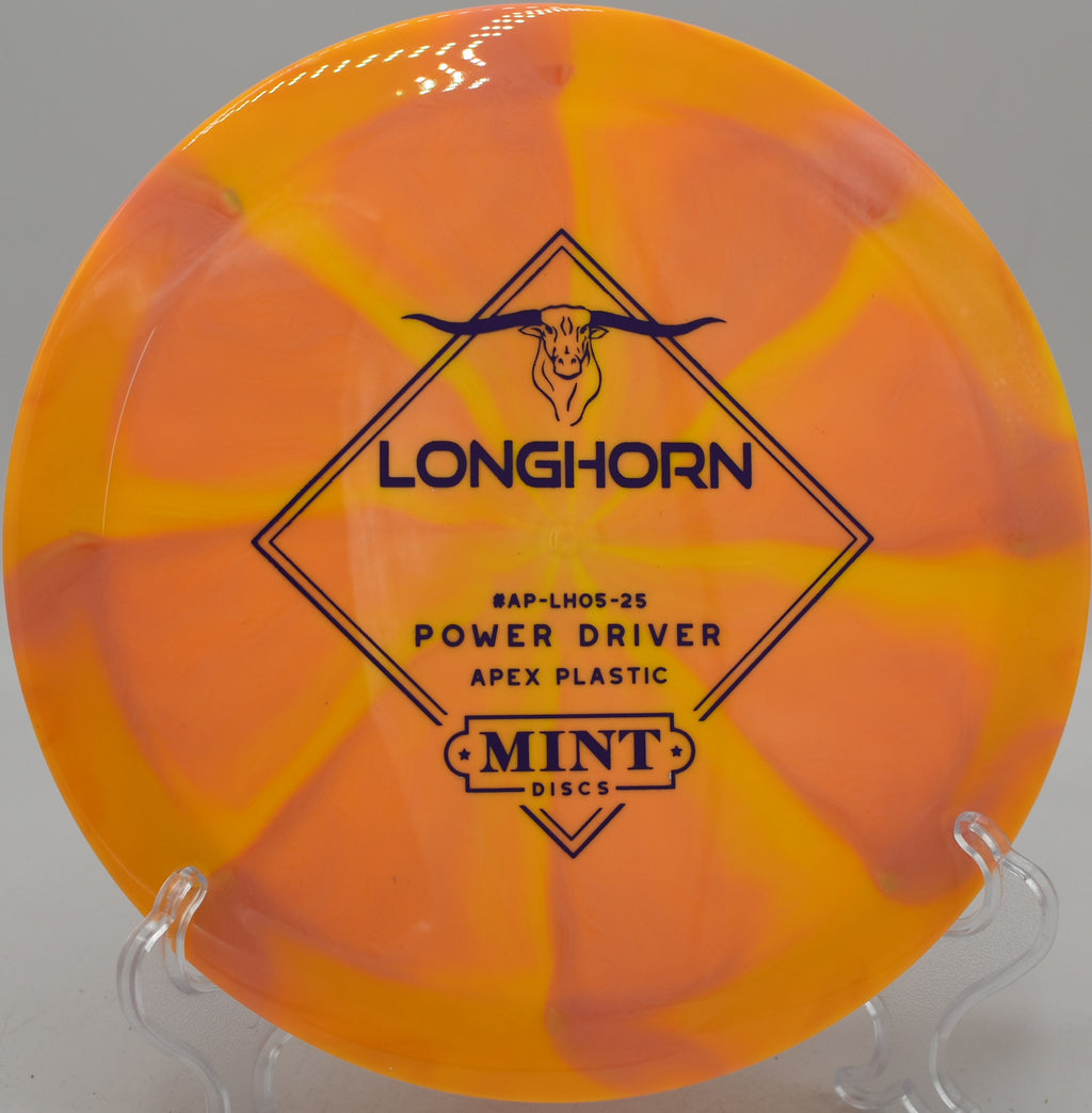 Mint Discs Apex Swirl Longhorn stable driver bombed off the tee at Blue Ribbon Pines in East Bethel, Minnesota