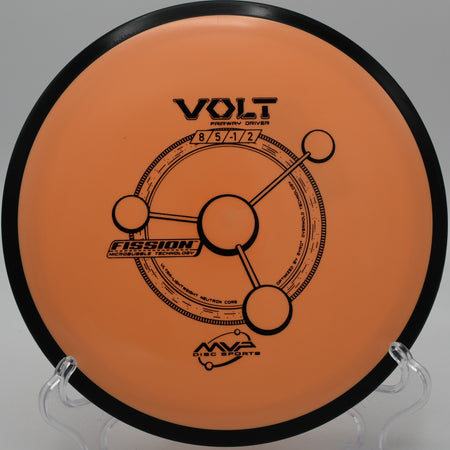 "MVP Fission Volt – Distance-class accuracy disc for narrow fairways at French Creek State Park in Pennsylvania."

