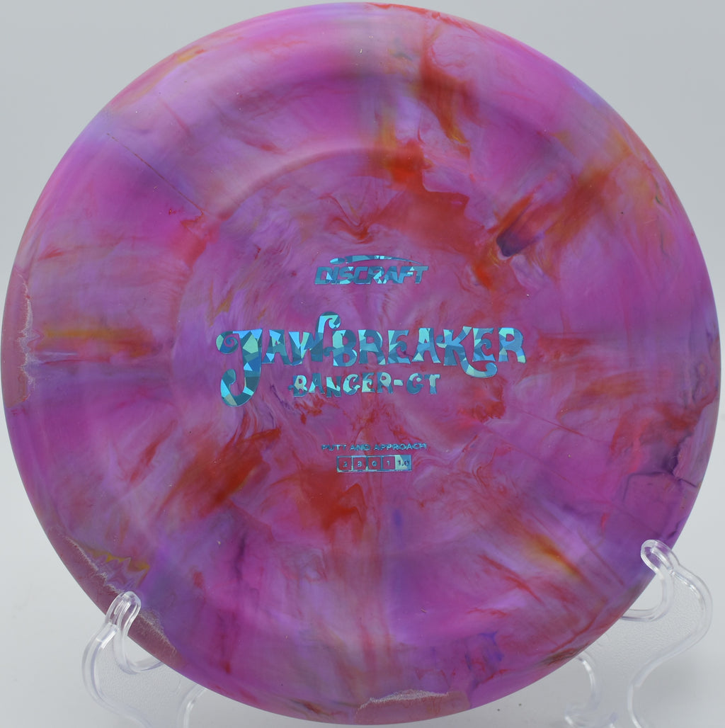 Discraft Jawbreaker Banger GT – Thumb track putter with grippy feel at Two Rivers Park Disc Golf Course in Arkansas.

