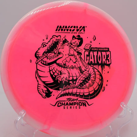Innova Halo Champion Gator3 overstable midrange excelling on forehand utility shots in Provo Utah