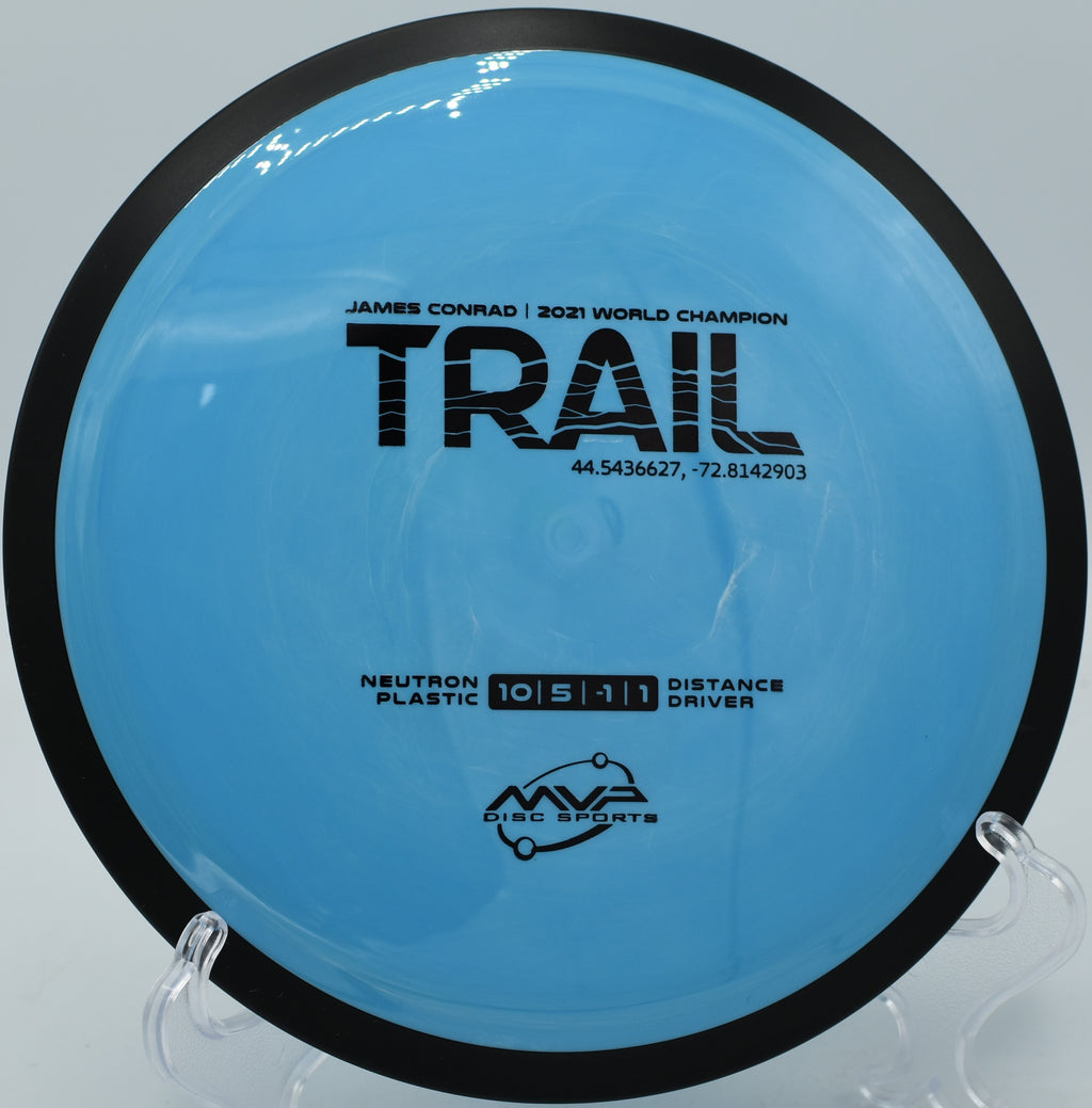 Neutron Trail gliding down the mountain at Snowmass Disc Golf Course in Colorado

