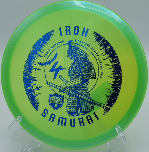 "Master your flex shots with the Iron Samurai 4, a dependable midrange for disc golf precision, now in Nashville, TN."
