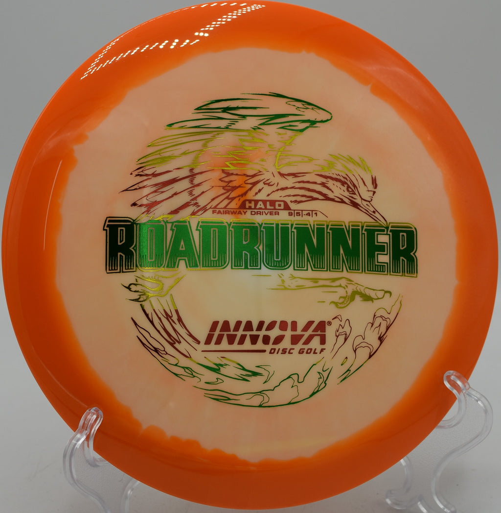 Innova Halo Star Roadrunner understable driver released on a roller angle at Blue Ribbon Pines in East Bethel, Minnesota