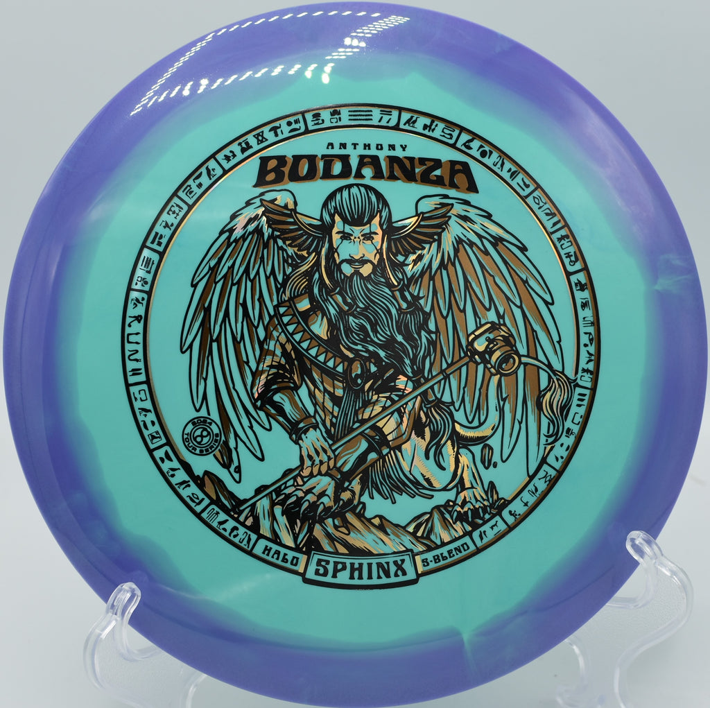 Halo S-Blend Sphinx riding the wind for extra distance on Hole 14 at The Bear Disc Golf Course, Hickory, North Carolina.
