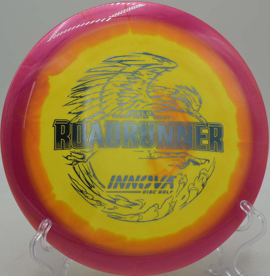 Halo Star Roadrunner distance driver carrying maximum glide at Fountain Hills Disc Golf Course in Fountain Hills, Arizona