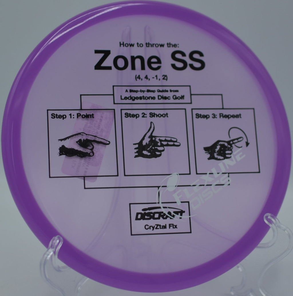 CryZtal FLX Zone SS approaching softly at Bear Mountain Disc Golf Course in Bailey, Colorado