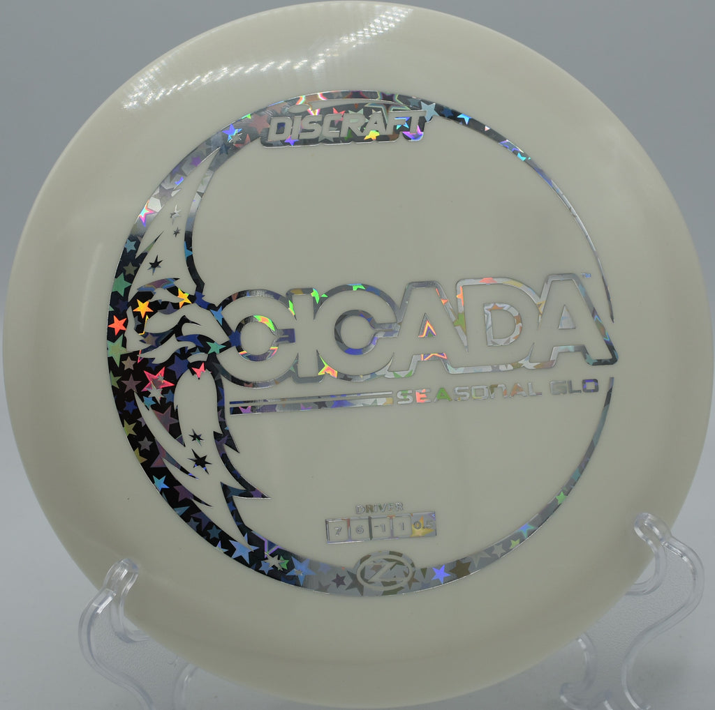 "At Stellar Fields Disc Golf in Austin, TX, Glo-Z Cicada lights up every shot with vibrant accuracy and a dynamic, glowing turnover."
