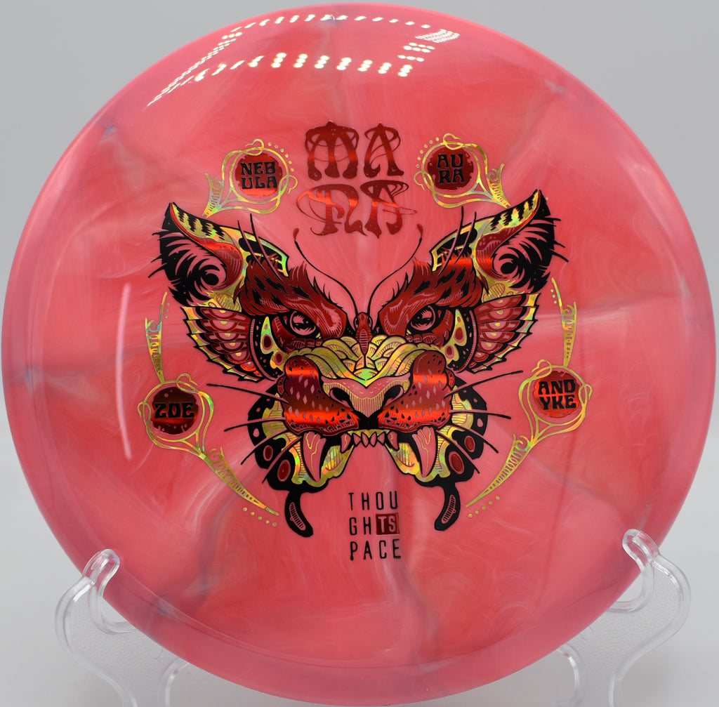 Mana in Nebula Aura plastic drifting right at Hornets Nest Park in Charlotte, North Carolina

