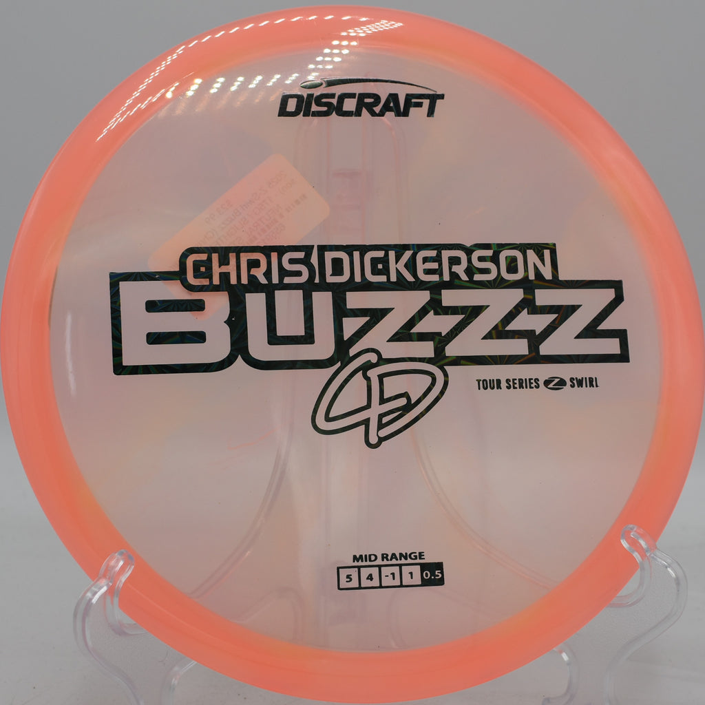 Fuzed Buzzzsaw ripping down the fairway with a sharp, saw-blade pattern spinning at Blue Ribbon Pines.

