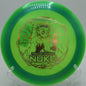 Discraft Z Nuke soaring on a flex line at Blue Ribbon Pines in Minnesota