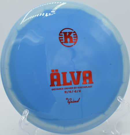 Glidey max-distance drive with K1 Grind Alva at Sabattus DGC in Sabattus, Maine.

