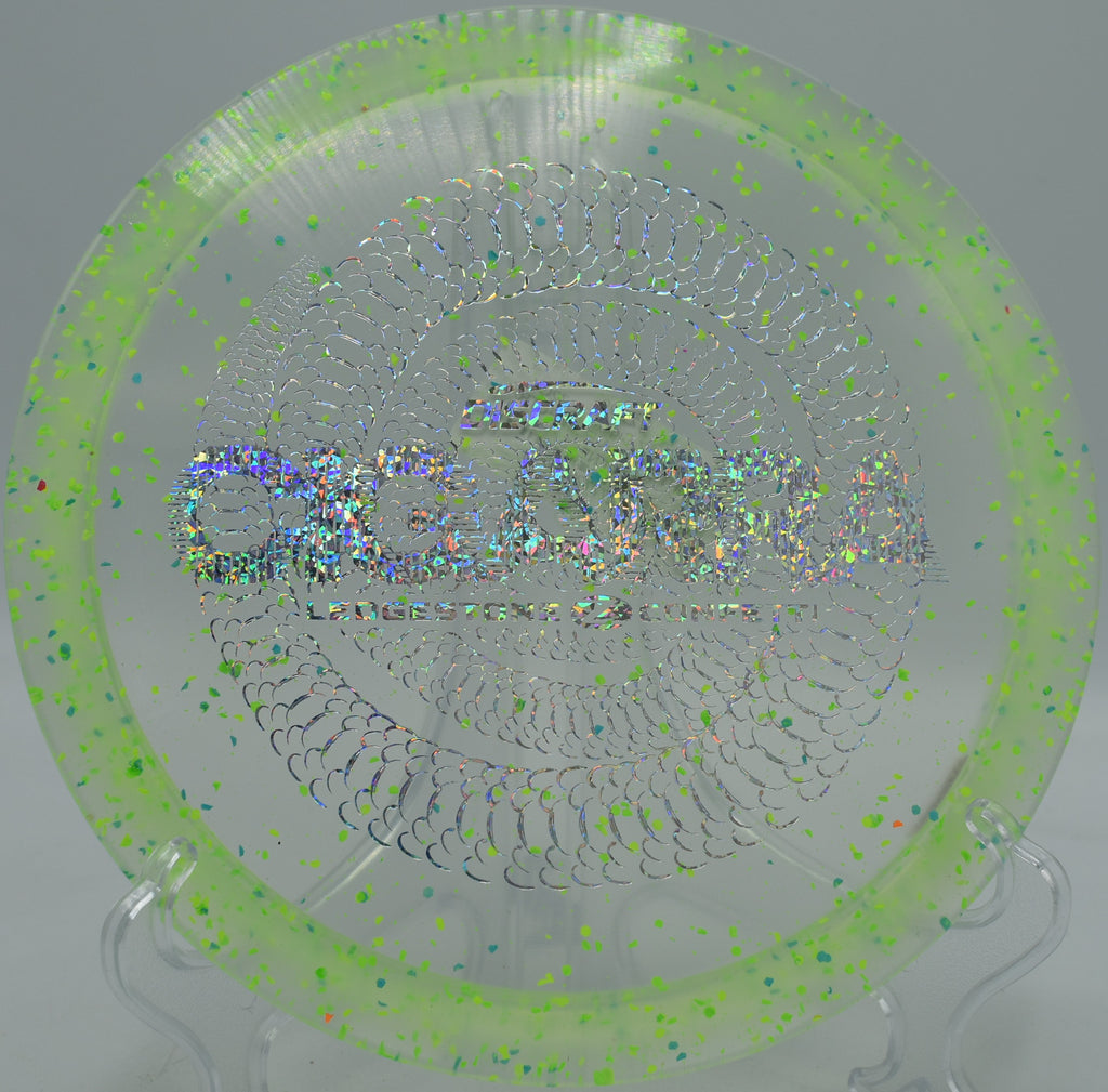 Discraft Confetti Z Cigarra flying laser-straight at The Glades in Pembroke Pines, Florida
