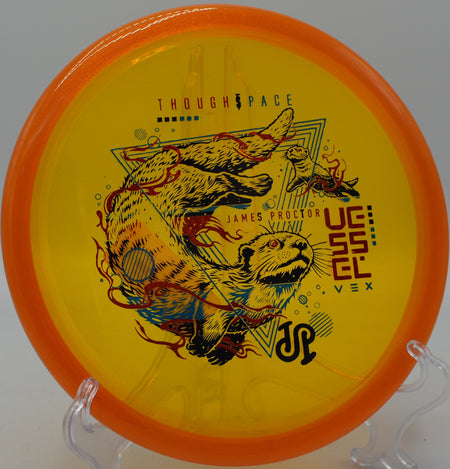 Vex Vessel in premium plastic gripping well during a rainy round at SeaTac DGC in Washington.

