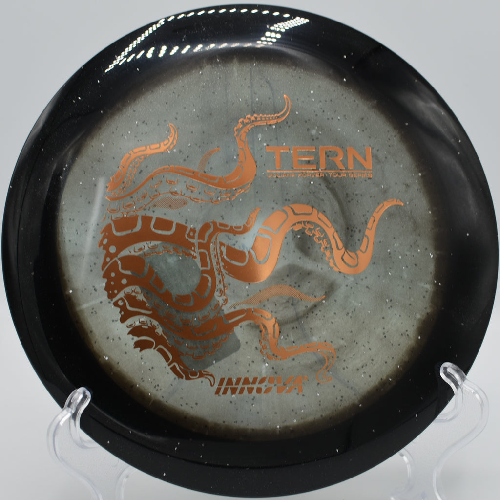 Halo Tern gliding straight on a technical hyzer flip through the woods at Nevin Park in Charlotte, North Carolina.

