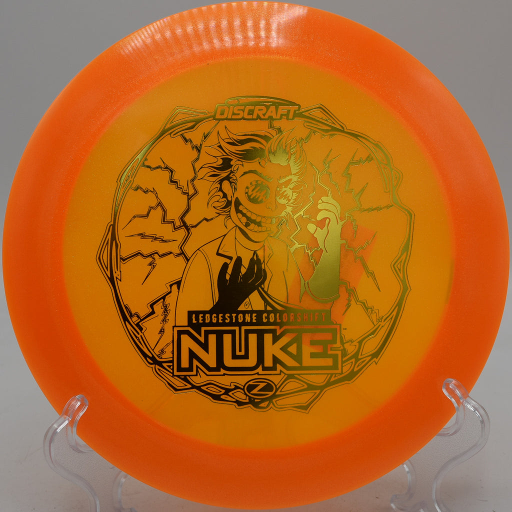 ESP Nuke carving a hyzer bomb at DeLaveaga Disc Golf Course in Santa Cruz, California