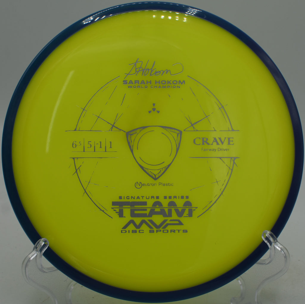 Neutron Crave control driver carving a straight line at Maple Hill Disc Golf Course in Leicester, Massachusetts