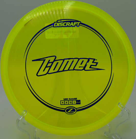 Z Comet – Straight-flying finesse disc ideal for wooded shots at Dry Creek Parkway DGC in Utah.

