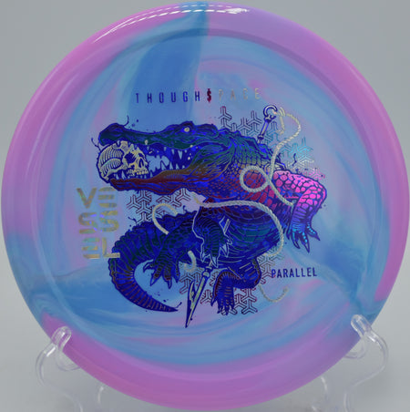 TSA Vessel forehand upshot parked under basket at Blue Ribbon Pines, East Bethel MN