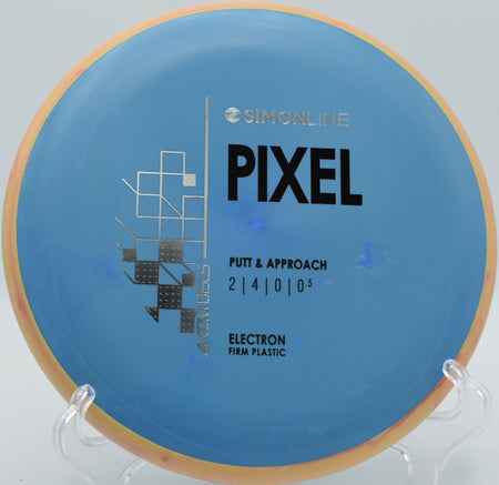 MVP Electron Pixel in Firm plastic showing clean hyzer release into slight headwind at The Canyons in Lockport, Illinois

