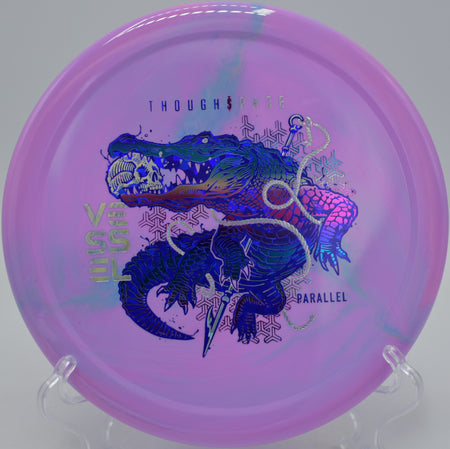 Overstable Thought Space Athletics Vessel ripping a flat forehand at Northwood Black, Morton IL