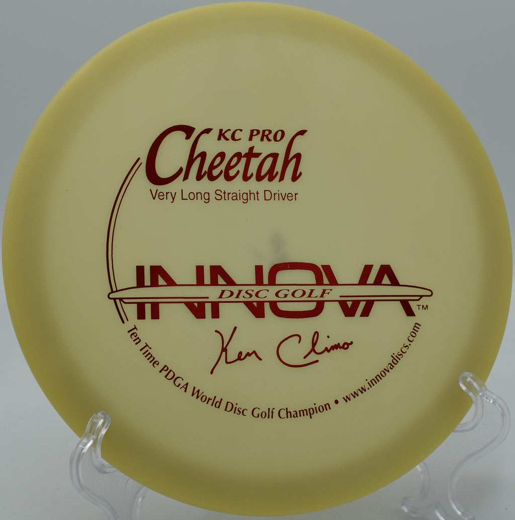 Innova KC Pro Cheetah carving a smooth anhyzer on Hole 7 at Panther Creek Disc Golf Course, Springfield, Illinois.