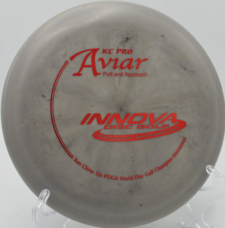 KC Pro Aviar parked just under the basket after a backhand approach at The Fort in Ogden, Utah.

