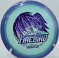 Disc golfer executes a perfect flex forehand around a mando using a 2024 Firebird at North Cove DGC in North Carolina.

